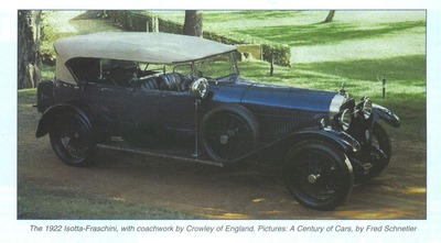 1922 Isotta Fraschini tipo 8